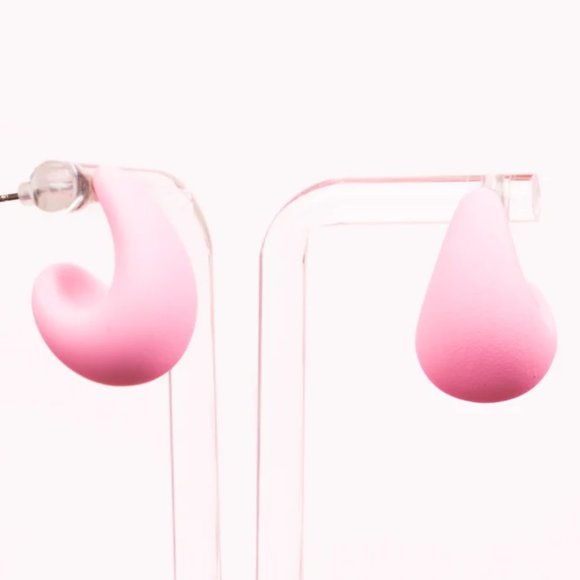 One Blessed Nana Jewelry - ❤️NWT  BOUTIQUE  TEARDROP BUBBLE LIGHT ROSE PASTEL  EARRINGS  SPRING/SUMMER